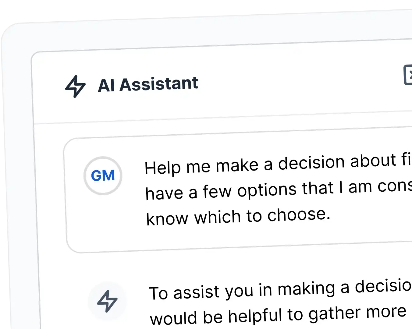 AI assistant preview